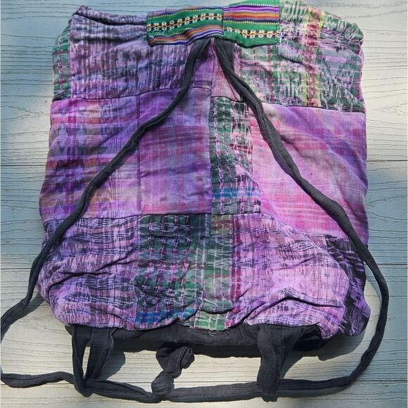 BOHO HIPPIE BACKPACK BAG HANDMADE - Picture 10 of 12